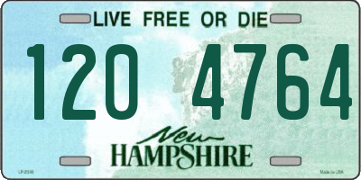 NH license plate 1204764