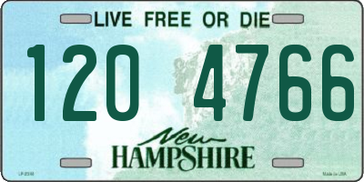 NH license plate 1204766