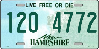 NH license plate 1204772