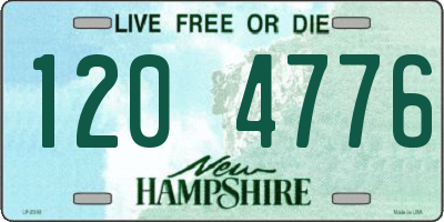 NH license plate 1204776