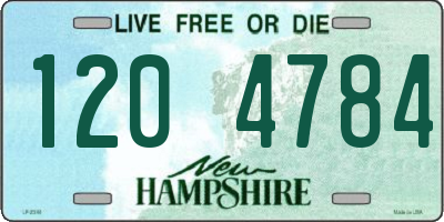 NH license plate 1204784