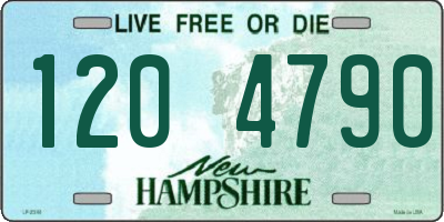 NH license plate 1204790