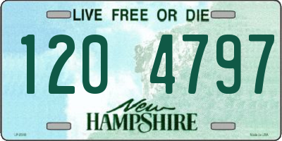 NH license plate 1204797