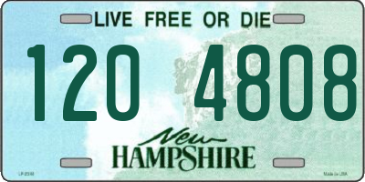 NH license plate 1204808