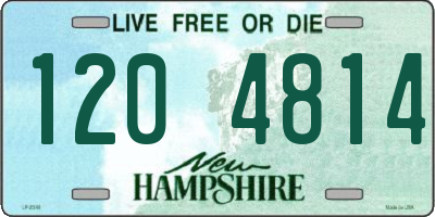 NH license plate 1204814