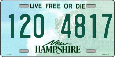 NH license plate 1204817