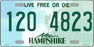 NH license plate 1204823