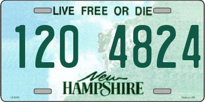 NH license plate 1204824