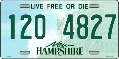 NH license plate 1204827