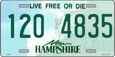 NH license plate 1204835