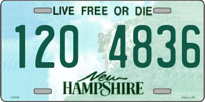 NH license plate 1204836