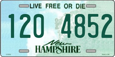 NH license plate 1204852