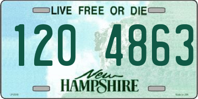 NH license plate 1204863