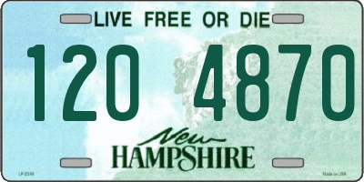 NH license plate 1204870