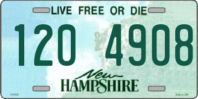NH license plate 1204908