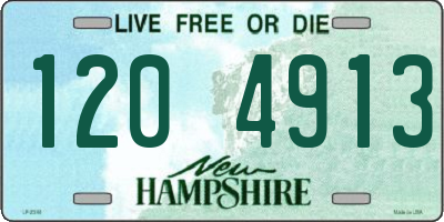 NH license plate 1204913