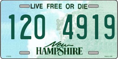NH license plate 1204919