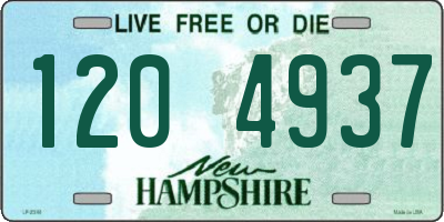 NH license plate 1204937