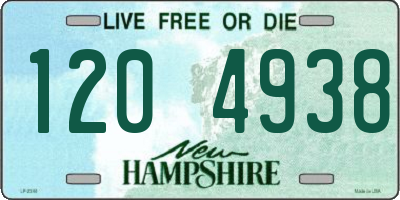 NH license plate 1204938