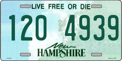 NH license plate 1204939