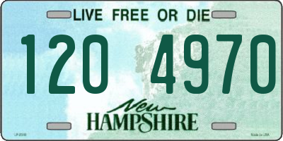 NH license plate 1204970