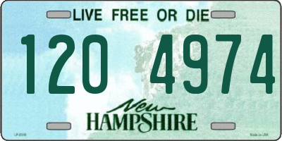 NH license plate 1204974