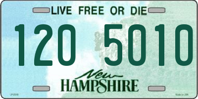 NH license plate 1205010