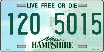 NH license plate 1205015