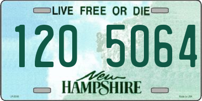 NH license plate 1205064