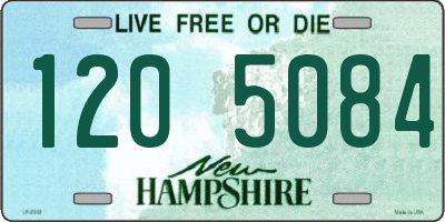 NH license plate 1205084