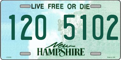 NH license plate 1205102