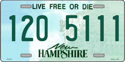 NH license plate 1205111