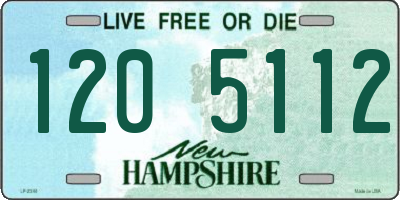 NH license plate 1205112