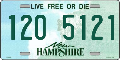NH license plate 1205121