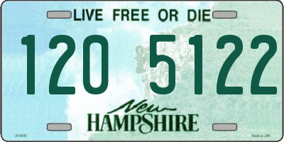 NH license plate 1205122