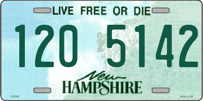 NH license plate 1205142