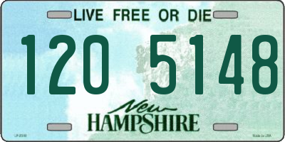 NH license plate 1205148