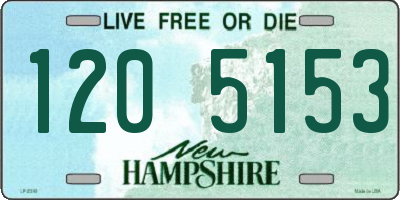 NH license plate 1205153