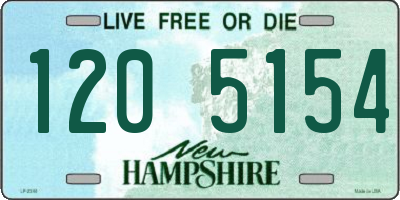 NH license plate 1205154
