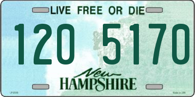 NH license plate 1205170