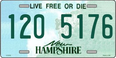 NH license plate 1205176