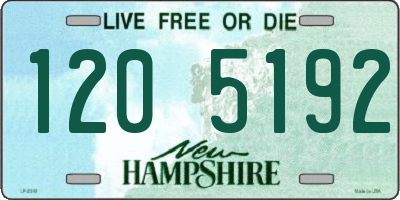 NH license plate 1205192