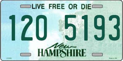 NH license plate 1205193