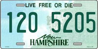 NH license plate 1205205