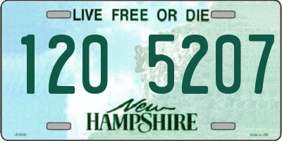 NH license plate 1205207