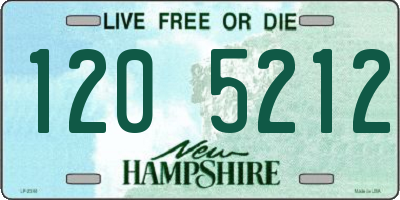 NH license plate 1205212