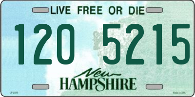 NH license plate 1205215