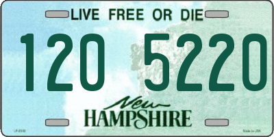 NH license plate 1205220