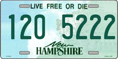 NH license plate 1205222