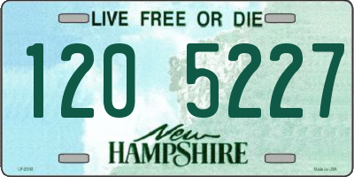 NH license plate 1205227